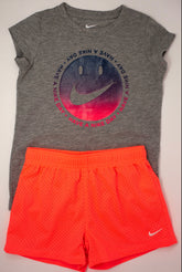 Grey and Orange Two Piece set